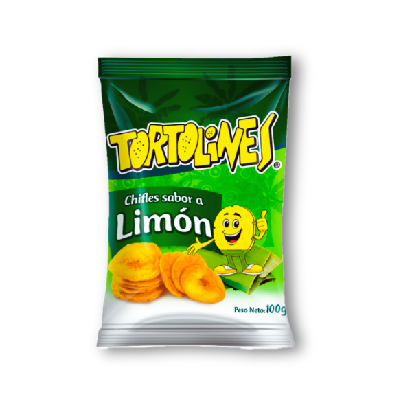 Chifle Limón Tortolines 100 g, crocantes y deliciosos con un toque cítrico. Perfectos para snacks, dips y momentos especiales.