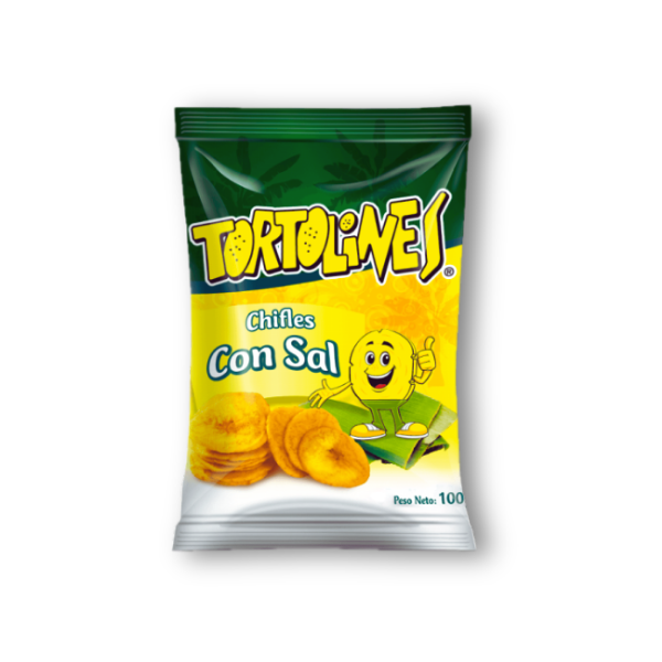 Chifle Sal Tortolines 100 g, el snack ideal crujiente y con el toque justo de sal para comer en cualquier ocasión. Latinoamericano y natural.