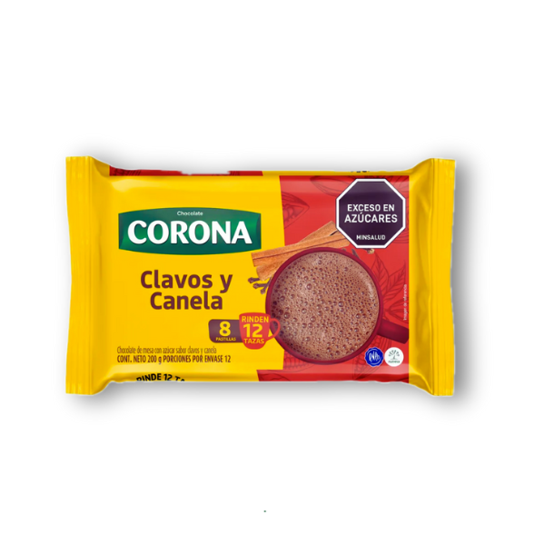 Chocolate Corona Clavos y Canela 200g