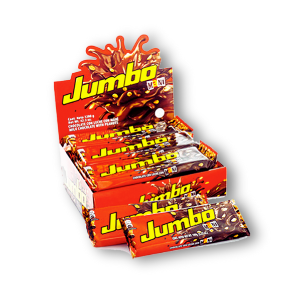 El clásico chocolate colombiano con maní crujiente en barra grande: Chocolatina Jumbo Maní 90g, el snack perfecto para cualquier momento