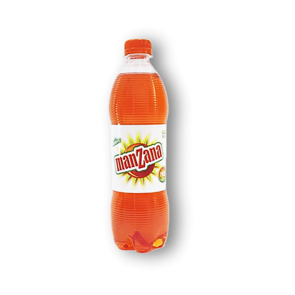 Cola Manzana en botella de 500 ml. Sabor auténtico ecuatoriano, práctico y refrescante.