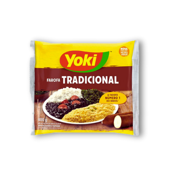 Mezcla lista para preparar Farofa Tradicional brasileña. Solo calienta y sirve. Ideal para acompañar feijoada, carnes y más.