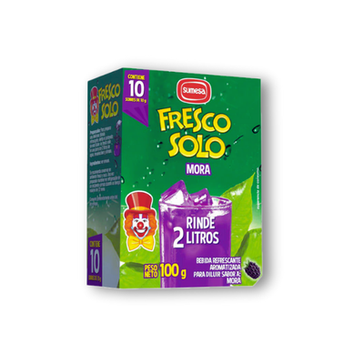 Bebida instantánea en polvo con sabor intenso a mora, práctica para preparar refrescos frutales nutritivos y deliciosos en casa.