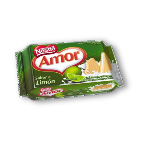 Crujientes y refrescantes, las Galletas Amor Limón 100 g son el snack ideal para darle un toque cítrico a tu día.