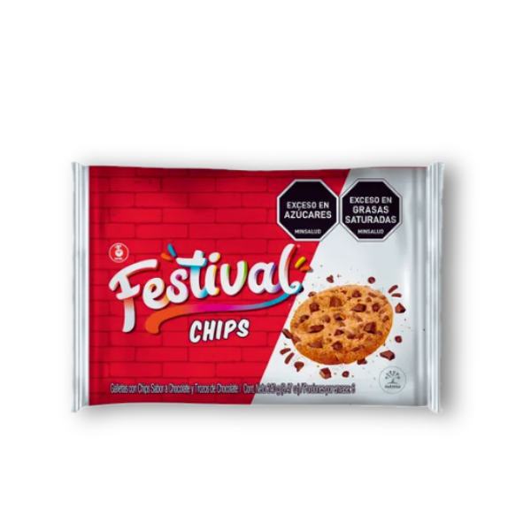 Chips de chocolate: cada galleta está repleta de pequeñas chispas de chocolate que aportan dulzura y una textura especial.