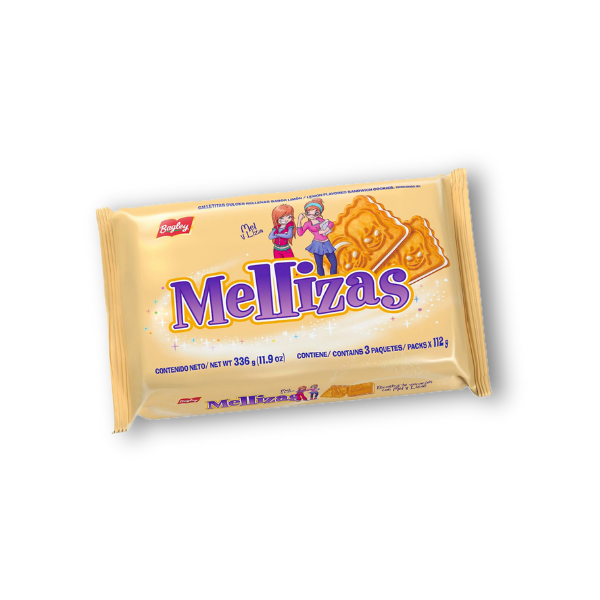 Deliciosas obleas rellenas de vainilla y limón, las Galletas Mellizas 112 g son el snack perfecto para cualquier ocasión.