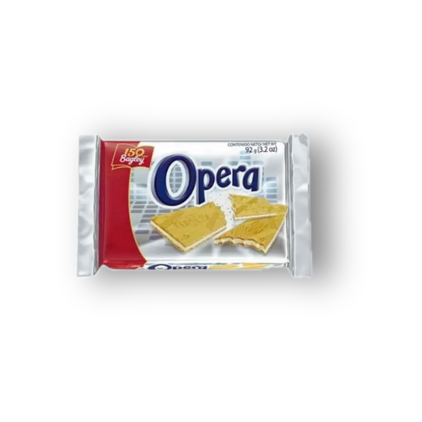 Galletas Ópera 55 g, el clásico argentino de obleas rellenas que transforma tus meriendas en momentos especiales. 