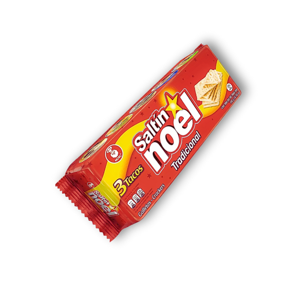 Galletas Saltín Noel 315g: crujientes, doradas y con el toque perfecto de sal. Clásicas colombianas para acompañar tus mejores momentos.