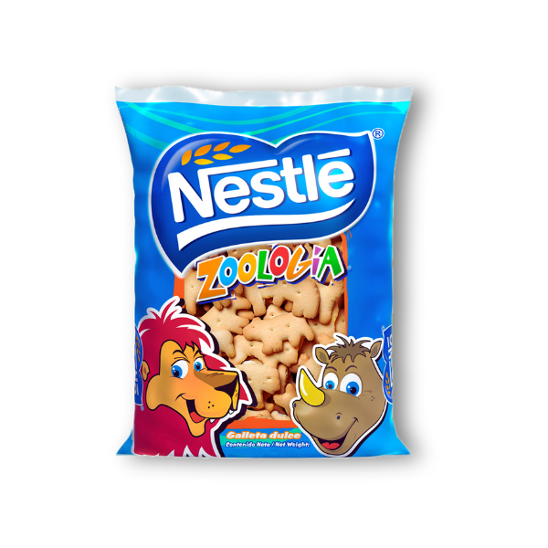Galletas Zoología 380 g: clásicas, nutritivas y divertidas, con sabor a vainilla y formas de animalitos. ¡Disfruta el clásico de Ecuador!