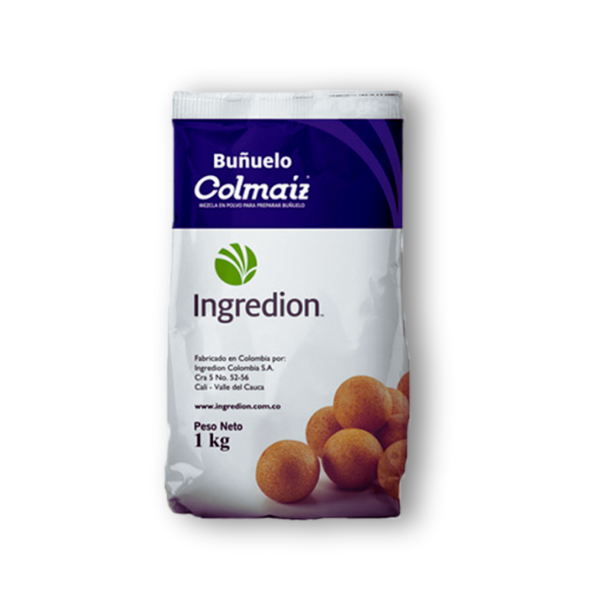 Mezcla lista para buñuelos colombianos – 1 kg. Solo agrega agua y queso y fríe hasta dorar.