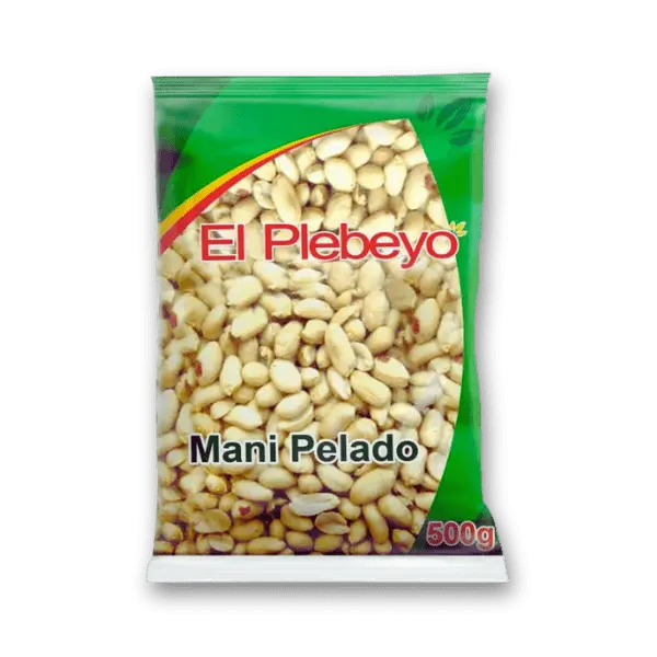 Maní Pelado El Plebeyo 500 g - Alimentación Victoriano
