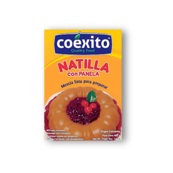 Natilla Panela Coéxito 400 g, la tradición colombiana lista para preparar en casa. Solo agrega leche y canela.