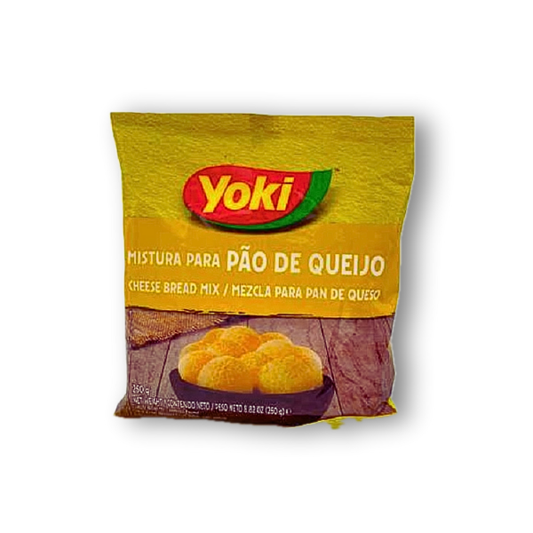 Mezcla lista para preparar Pão de Queijo brasileño. Solo añade agua y huevos, forma bolitas y hornea. Disfruta del auténtico sabor en minutos.