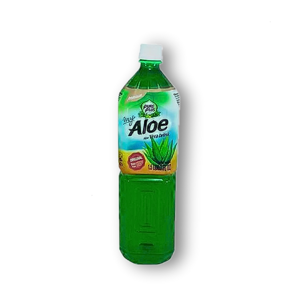 Pure Plus Aloe Vera Drink 1,5 L. Bebida natural con pulpa de aloe vera, refrescante y sin conservantes