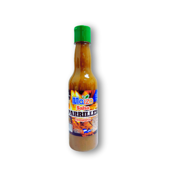 Salsa Parrillera Maizo 414 ml, el sabor ideal para tus carnes a la parrilla y barbacoas. ¡Tradición y sazón centroamericana en cada gota! 🥩