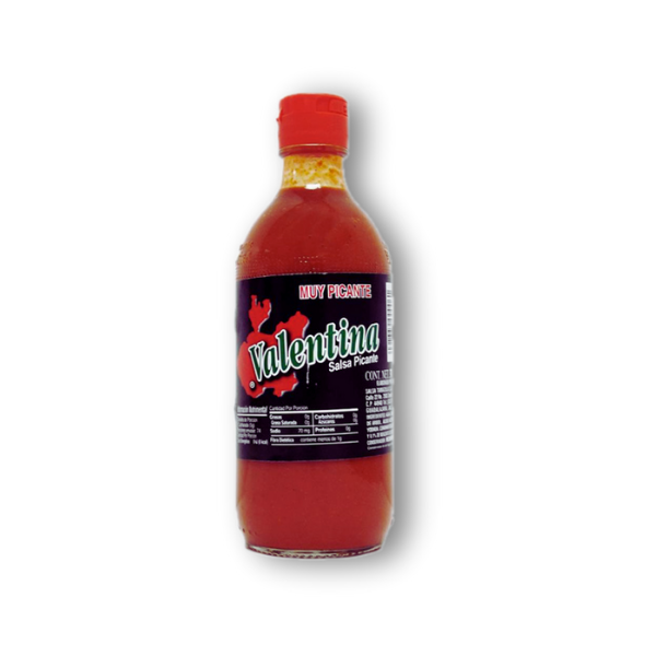 Salsa Valentina "Etiqueta Negra" 370 ml – versión extra picante del clásico mexicano, con chiles puya y serrano: sabor intenso, tradición y mucho flow